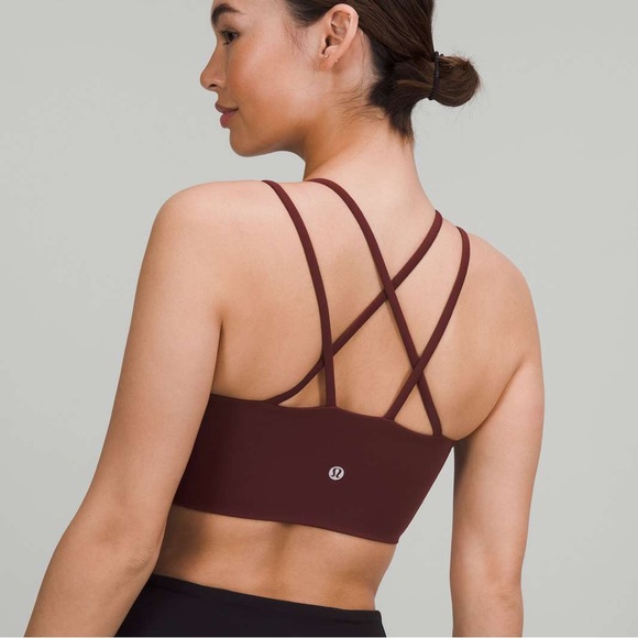 lululemon athletica Other - New Lululemon like a cloud longline bra in red merlot size 6
